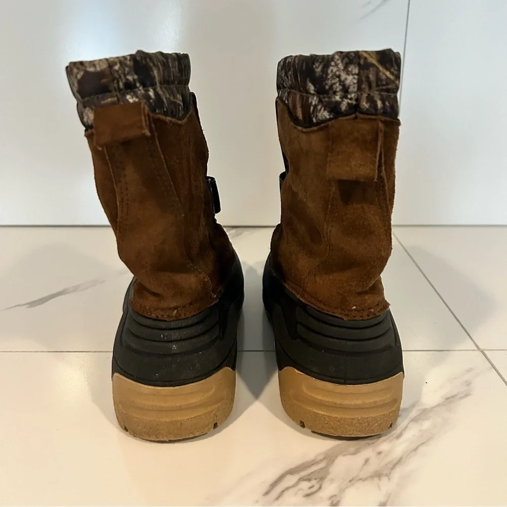 Ozark Trail Kids Camouflage and Brown Boots Size 3